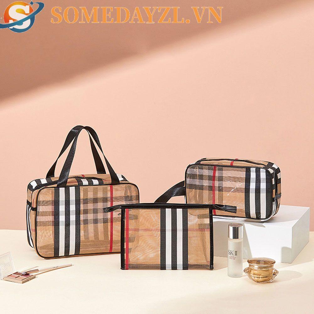 SOMEDAYZL Túi Đựng Mỹ Phẩm Du Lịch Bằng PVC Chống Thấm Nước Kích Cỡ Lớn Tiện Dụng