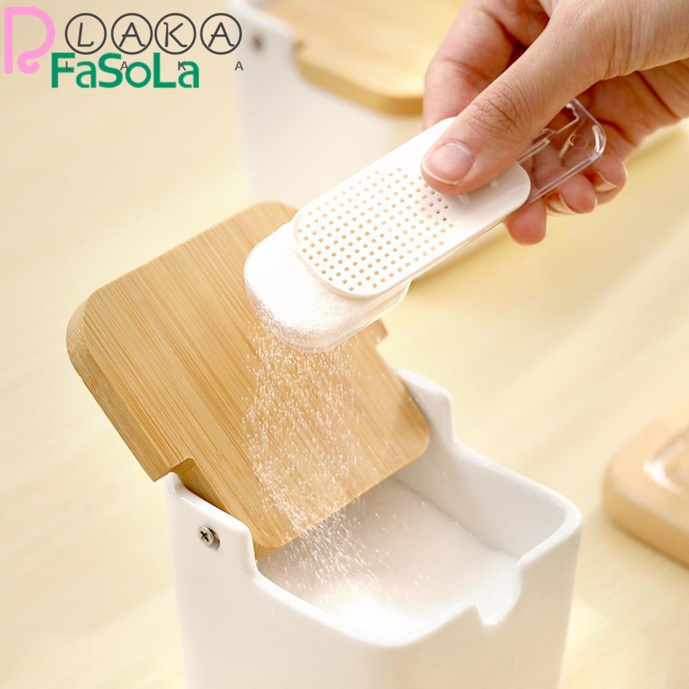 LAKAMIER Set 2 Muỗng Đo Lường Gia Vị Bằng ABS Đơn Giản Điều Chỉnh Được Dành Cho Nhà Bếp