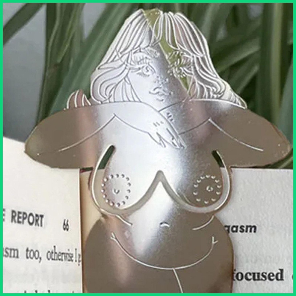 Thẻ Đánh Dấu Trang Sách Bằng Kim Loại Mỏng Tông Vàng Đồng Vui Nhộn Cho Nam Và Nữ jiwvn