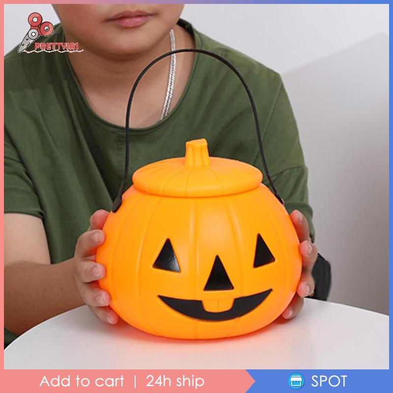 Xô Đựng Kẹo Có Tay Cầm Trang Trí Halloween
