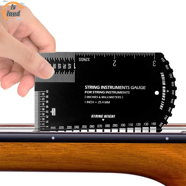Bộ Thước Đo Dây Đàn Ghi Ta Đa Năng Kèm Hộp Đựng Bằng Da