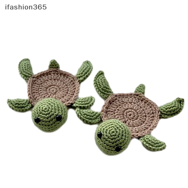 [ifashion365] Đế Lót Cốc Dệt Kim Hình Rùa Dễ Thương Lót Tách Trà Cho Tiệc Halloween