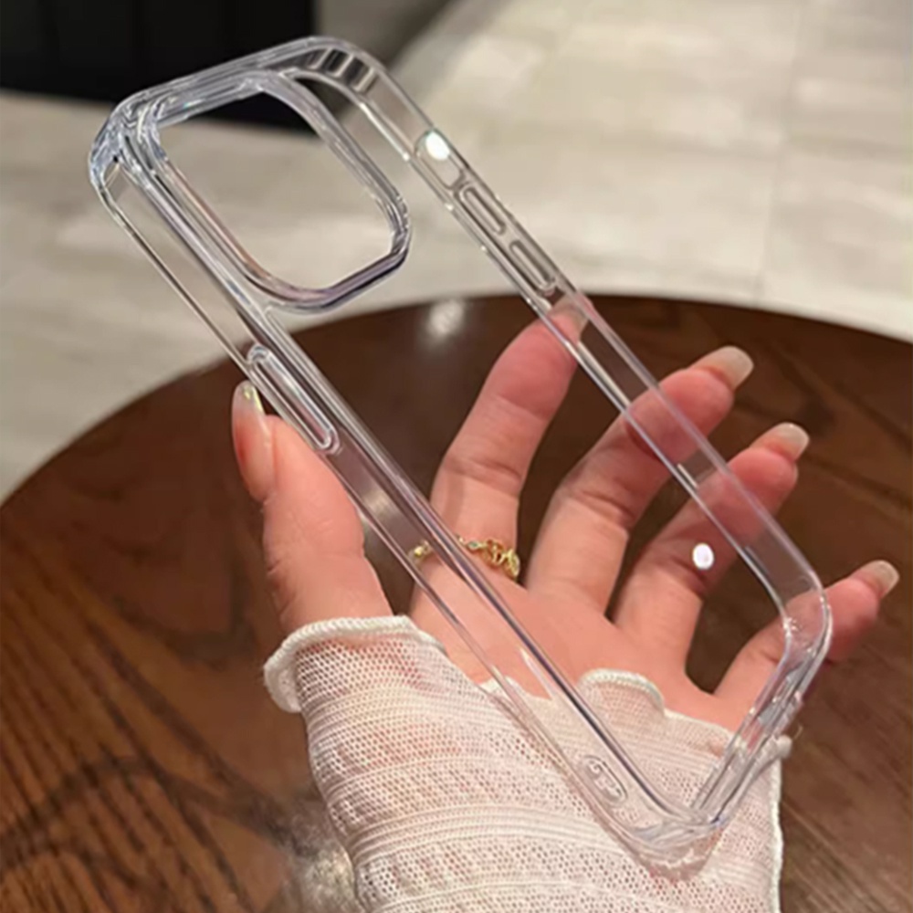 Ốp Điện Thoại TPU Mềm Trong Suốt Chống Sốc Chống Bụi Cho IPhone 14 13 12 11 Pro Max X XR 8 7 Plus
