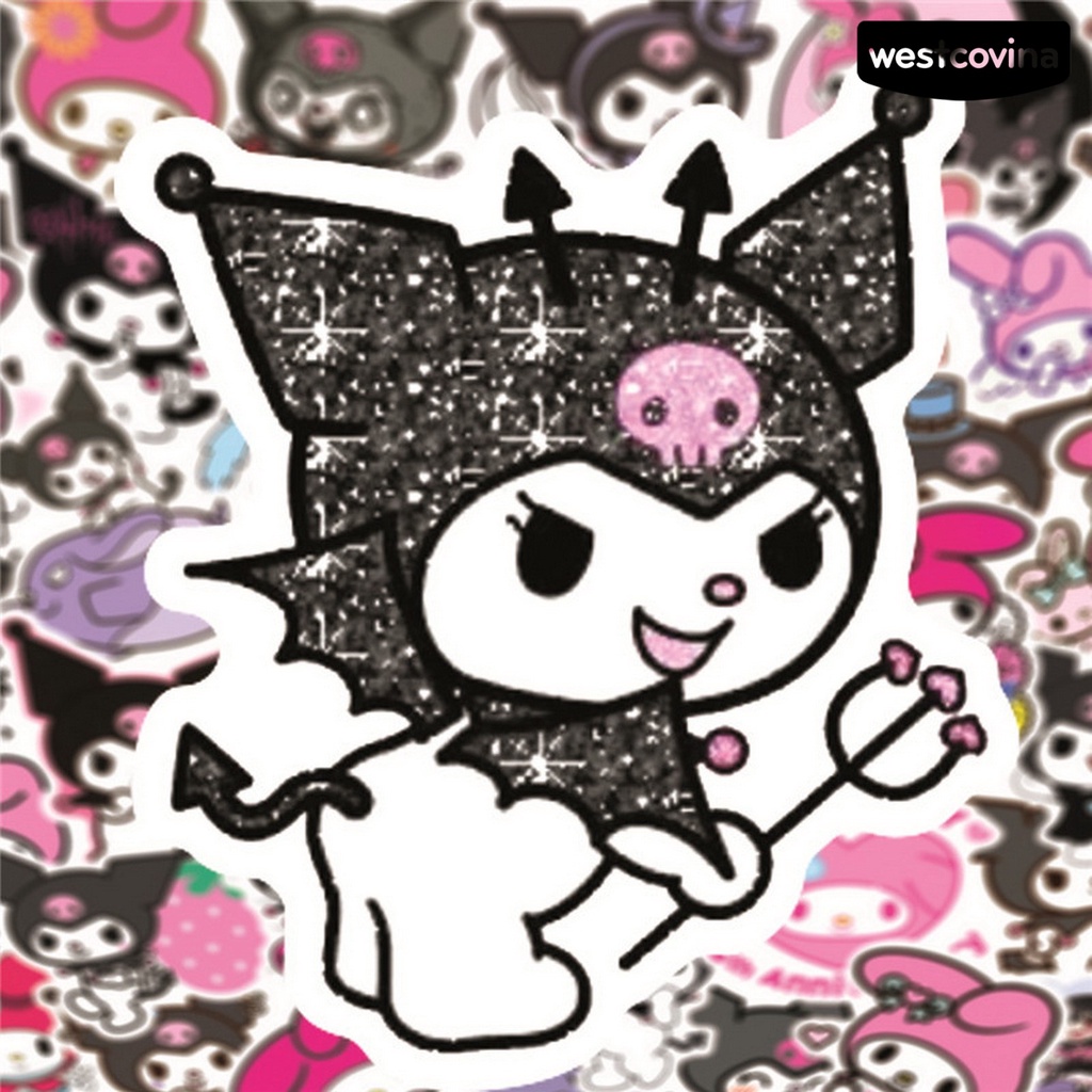 [WSTN] [WSTN]✎Bộ 50 Miếng Dán Bình Nước In Họa Tiết Hoạt Hình Chú Chó Đáng Yêu