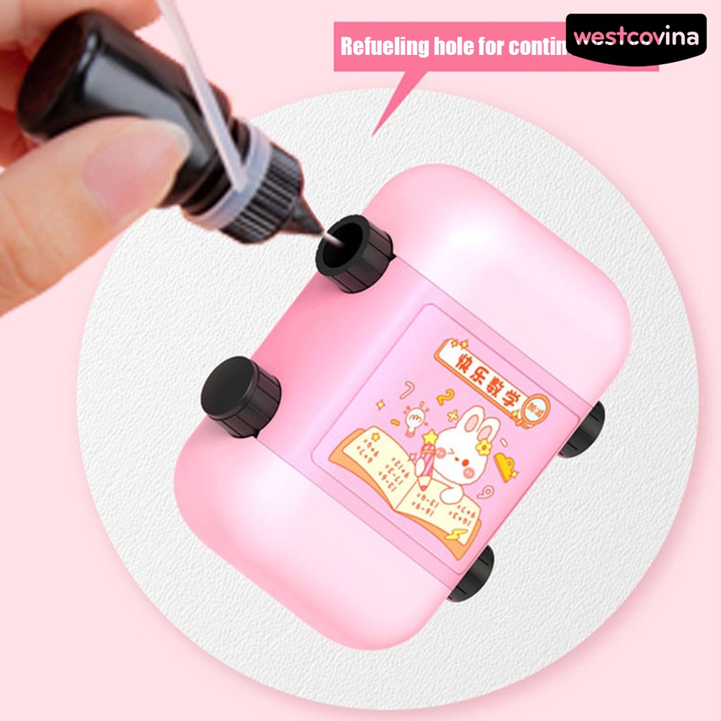 [WSTN]✎Con Dấu Lăn Trong Suốt Khô Nhanh Có Thể Tái Sử Dụng Hỗ Trợ Học Toán