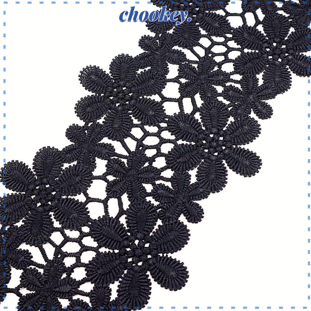 CHOOKEY Dây Ruy Băng Thêu Hoa Trang Trí Thủ Công Cho Cô Dâu