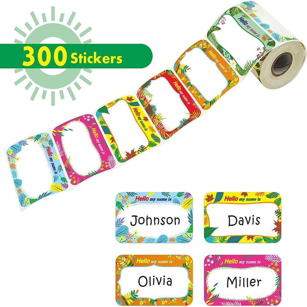PEARLVN Bộ 300 Nhãn Dán 2.2x3.5 Inch Tự Dính Chủ Đề Tiệc Tùng