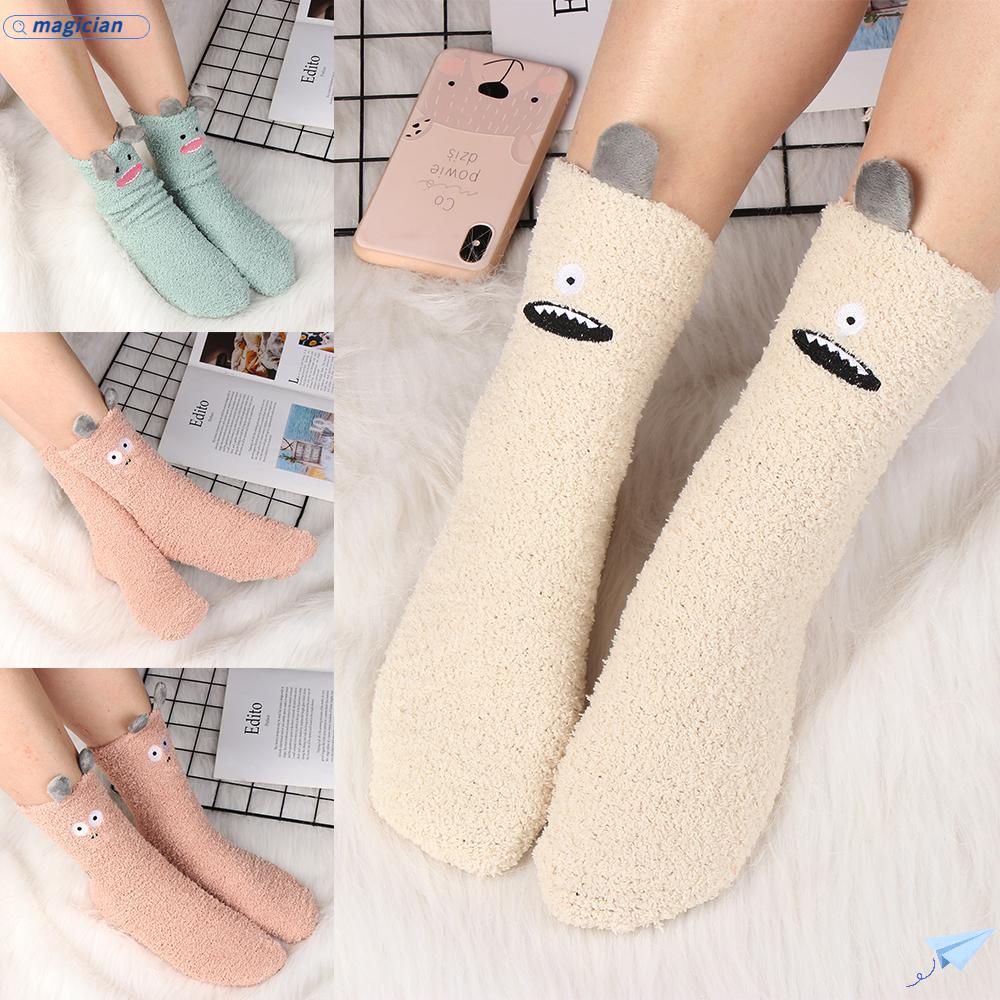 MAG Vớ Nhung San Hô Dày Mềm Mại Giữ Ấm Mùa Đông