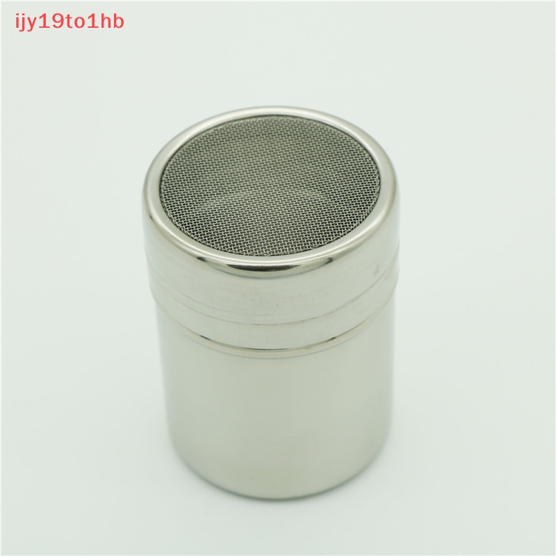 Thép không gỉ sô cô la Shaker Icing đường bột ca cao bột cà phê sifter mới