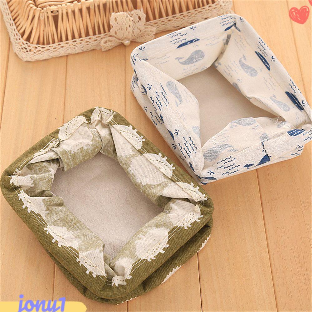 JONYE Giỏ Đựng Đồ Đa Năng Bằng Vải Lanh Cotton Có Thể Gấp Gọn