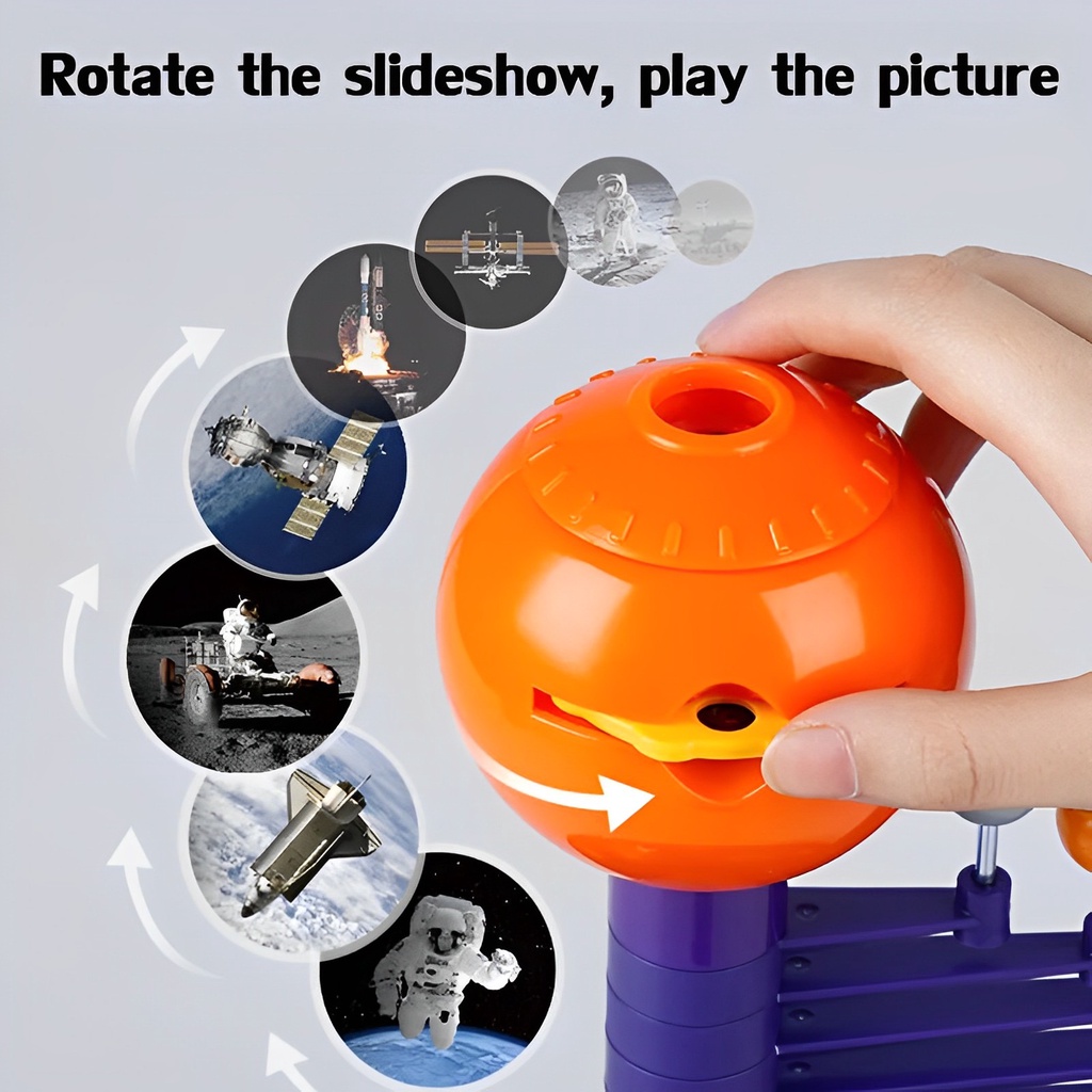 DIY SOLAR SYSTEM PROJECTOR SOUND VOICE STEAM KIDS TOY ASTRONOMY SCIENCE EDUCATIONAL PLANET MODEL