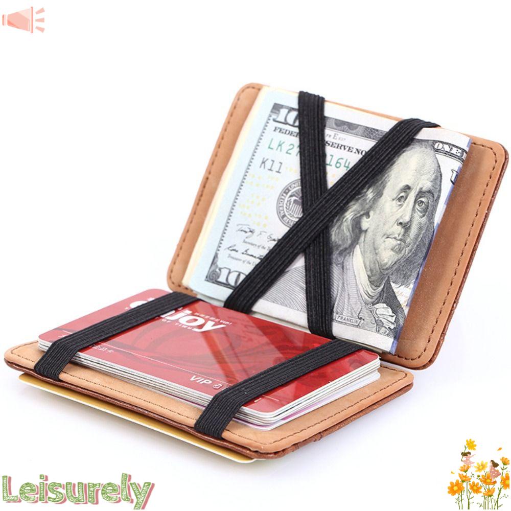 LEILY Ốp Điện Thoại Siêu Mỏng Có Ngăn Đựng Thẻ Gập Lại Được Cho Nam Và Nữ