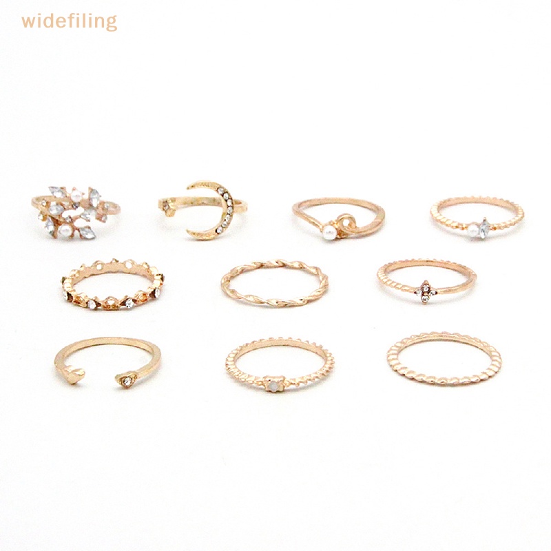 Set 10 Nhẫn Phong Cách Bohemian Thời Trang Cho Nữ