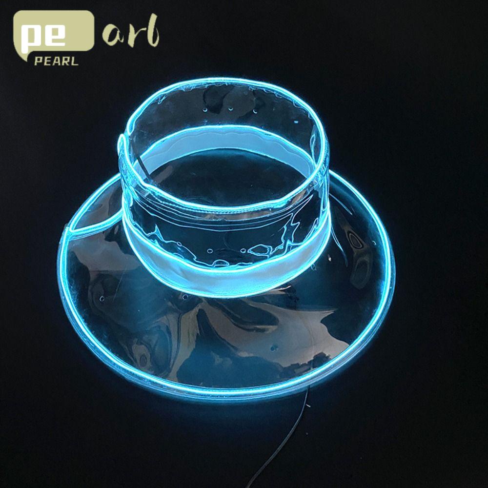 PEARLVN Nón Tai Bèo Rộng Vành Bằng PVC Trong Suốt Chống Nước Thời Trang Mùa Hè