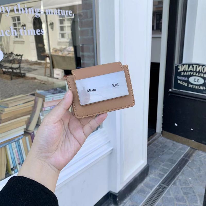 Ví Đựng Tiền Xu / Thẻ Thiết Kế Đơn Giản Cổ Điển Phong Cách Hàn Quốc Cho Nữ