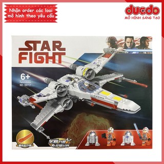 No 8812 Lắp ghép Chiến tranh giữa các vì sao Phi thuyền chiến đấu X-wing - Đồ chơi Xếp hình 75218 Mô hình