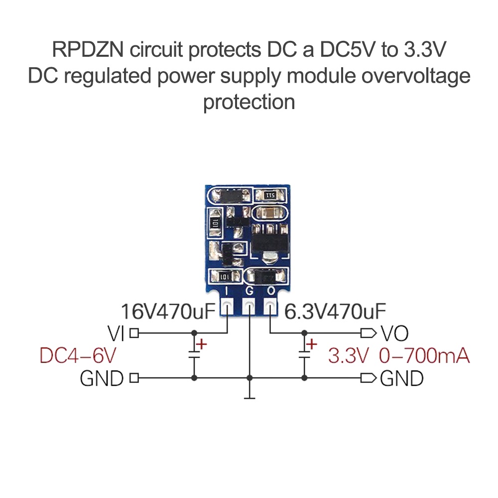Mô Đun Hạ Áp Pcbfun Dc5v Sang Dc3.3v Chuyên Dụng