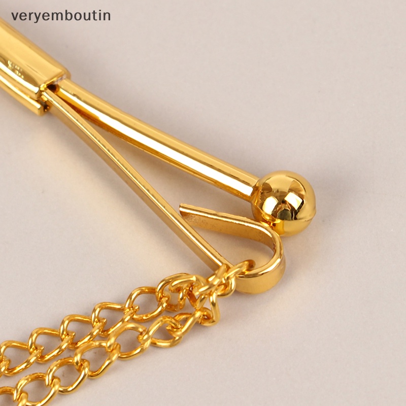 Trâm Cài Áo Phối Dây Xích Tua Rua Thời Trang Cao Cấp Sang Trọng Cho Nam