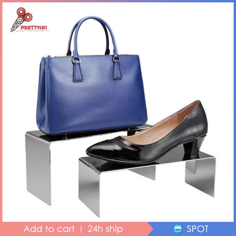 Bộ 2 Giá Đỡ Trưng Bày Giày Dép / Túi Xách Tiện Dụng