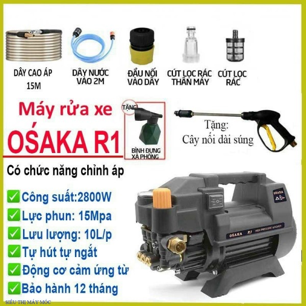 May xit rua xe cao ap/Máy bơm rửa xe mini gia đình/ máy rửa xe cao áp công suất mạnh 2800W/ GIÁ TỐT SỈ LẺ MÁY MÓC