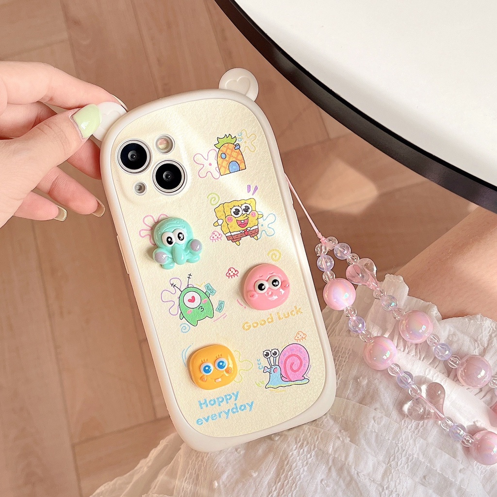 Ốp Điện Thoại Mềm Họa Tiết Búp Bê Hoạt Hình Ba Chiều Cho Iphone13Pro Max Apple 14 11 / 12