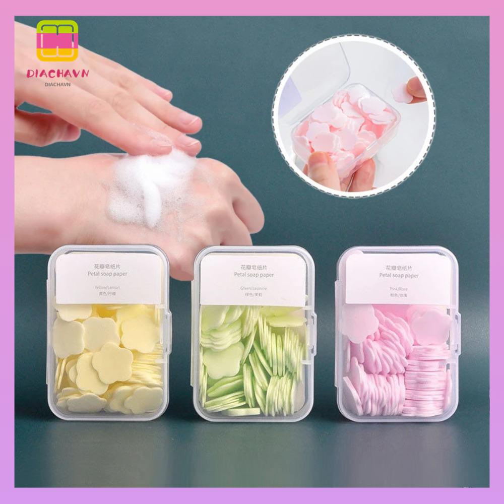 DIACHAVN Set 6 Xà Phòng Rửa Tay Dùng Một Lần Tiện Dụng