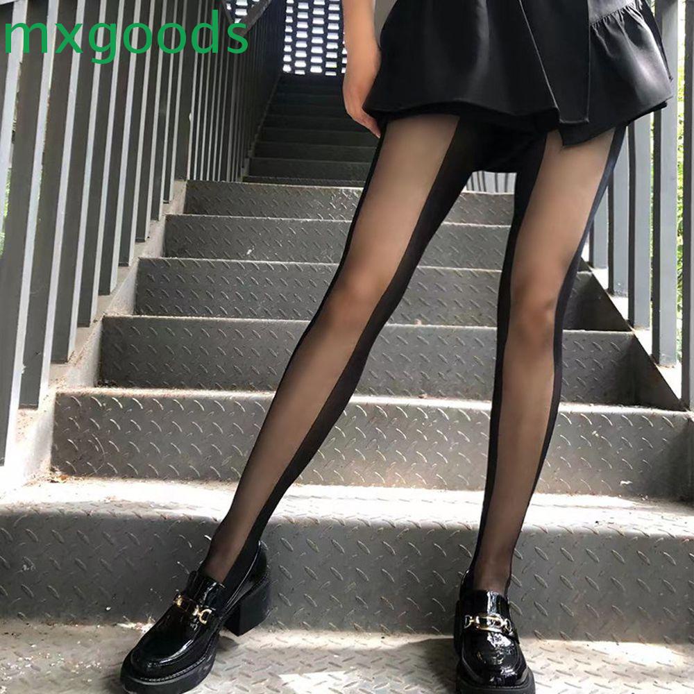 MXGOODS Quần Tất Lưới Phong Cách Lolita Quyến Rũ Dành Cho Nữ