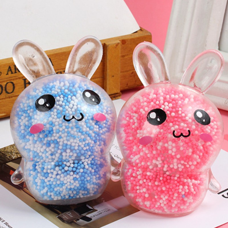 Đồ Chơi Mềm Dẻo Giảm Stress Hình Chú Thỏ 3D Phát Sáng Trong Bóng Tối Độc Đáo