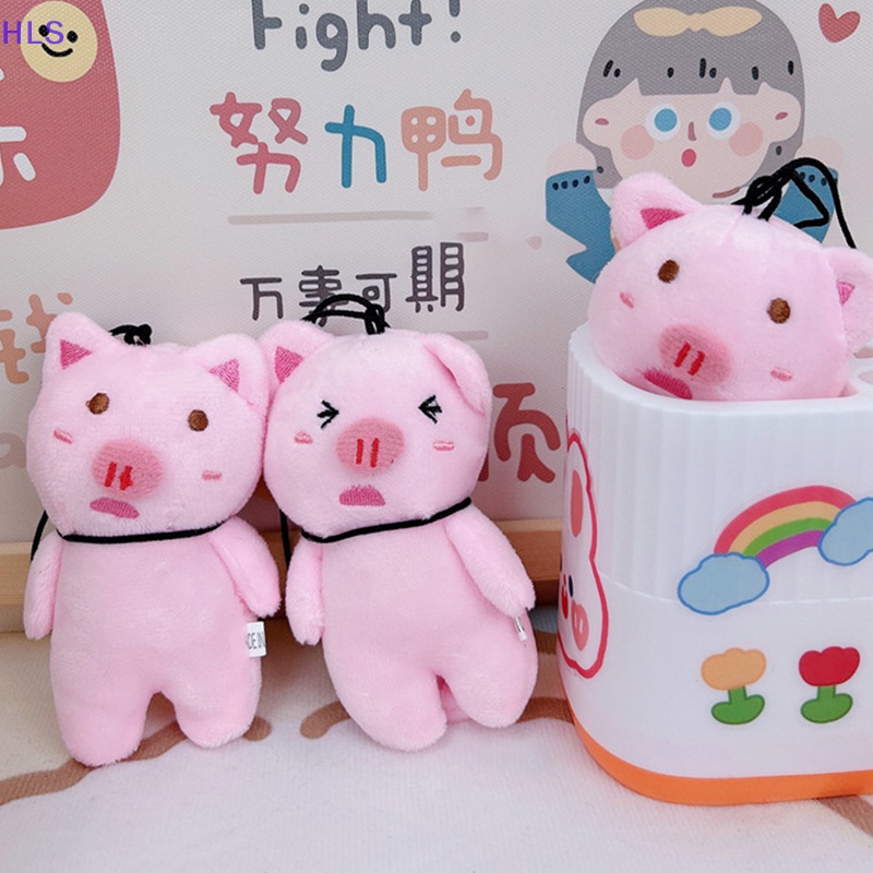 Móc Khóa Hình Heo Nhồi Bông Mềm Mại Đáng Yêu