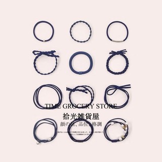 Set bộ 12 dây buộc tóc chun Hàn Quốc