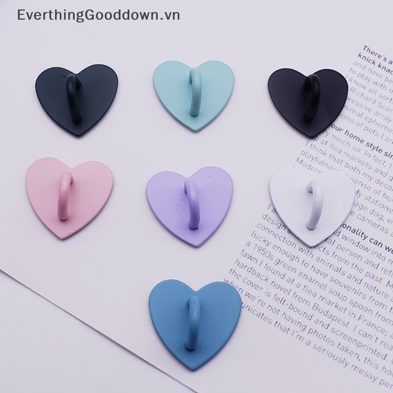 Everthinggooddown 1 Nút Kim Loại Trơn Hình Trái Tim Trang Sức / Túi Xách / Điện Thoại diy vn