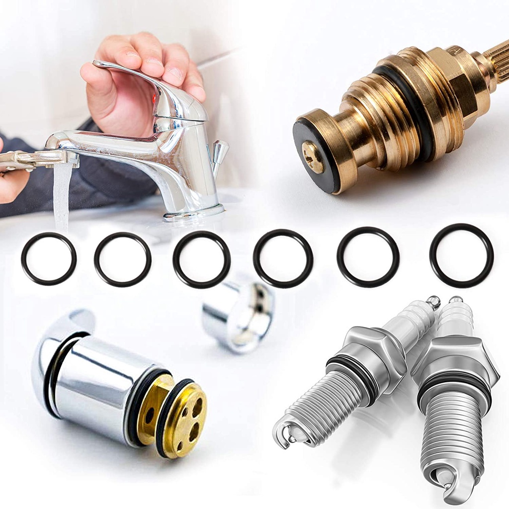 Set 225 Vòng Đệm🔥 Cao Su 6mm-30mm CS 1.5mm 1.9mm 2.4mm 3.1mm 150-200 - 225 Cái