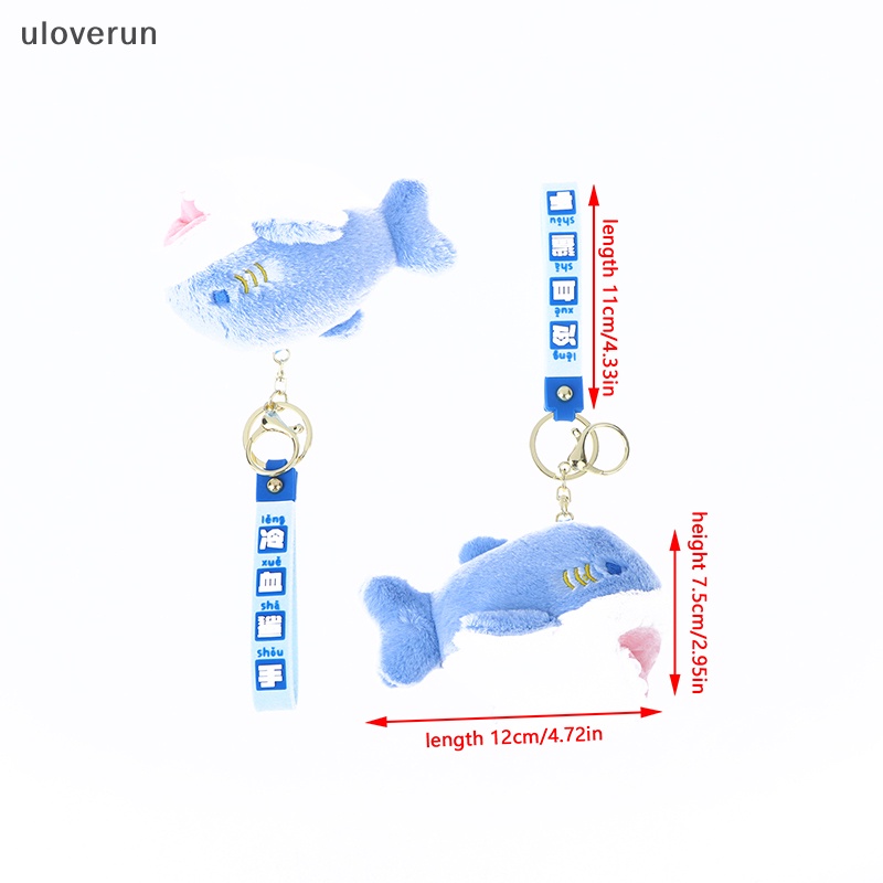 Móc Khóa Hình Cá Mập Nhồi Bông Đáng Yêu Dành Cho Bé