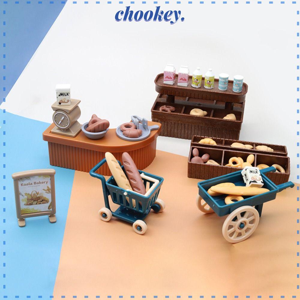 CHOOKEY 1 Bộ Bánh Ngọt Trang Trí Nhà Búp Bê