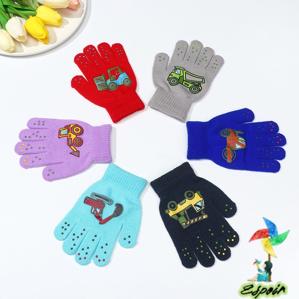 ESPO Găng Tay Dày Mềm Mại Chống Trượt Thời Trang Mùa Đông Ấm