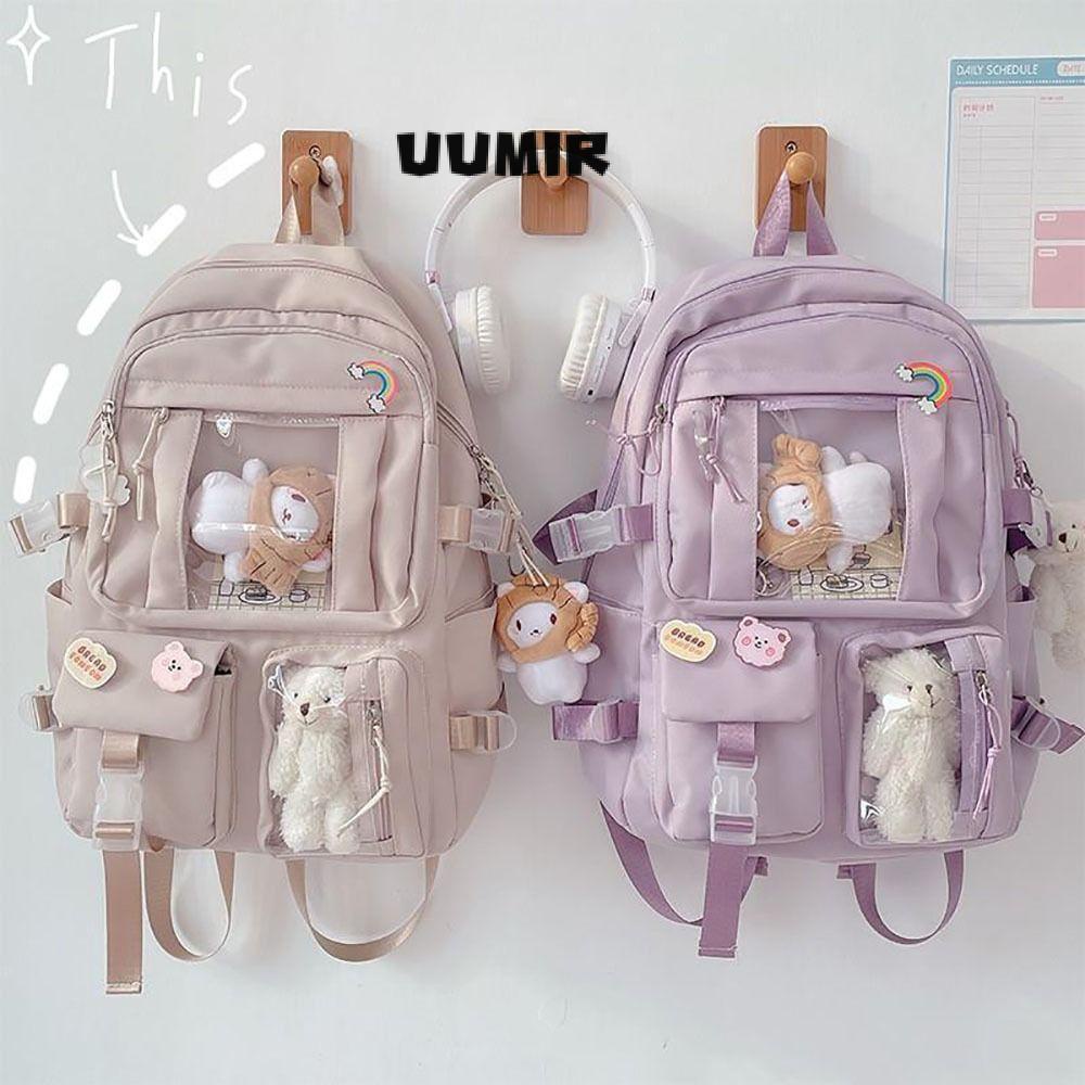 UUMIR Ba Lô Đi Học Chất Liệu Nylon Chống Thấm Nước Phong Cách Nhật Bản