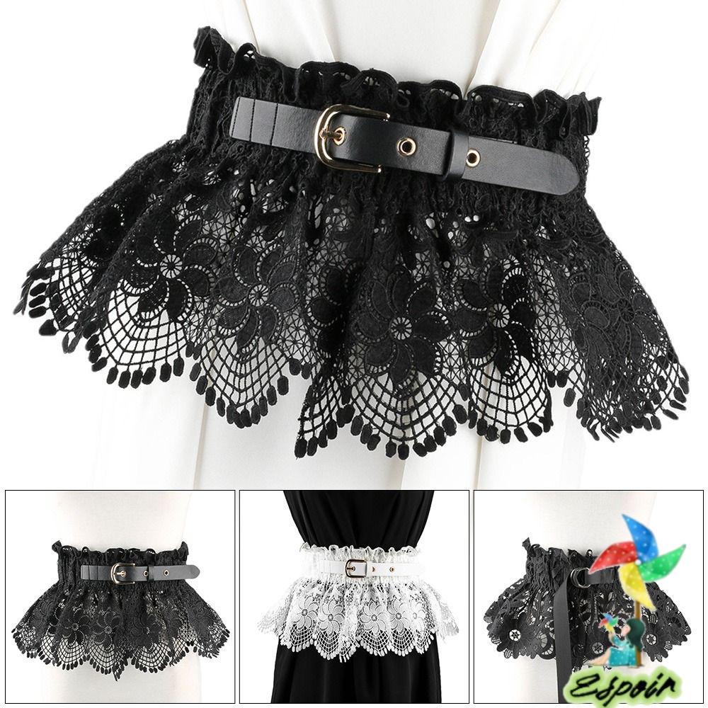 ESPO Thắt Lưng Bản Rộng Phối Ren Thời Trang Cho Nữ