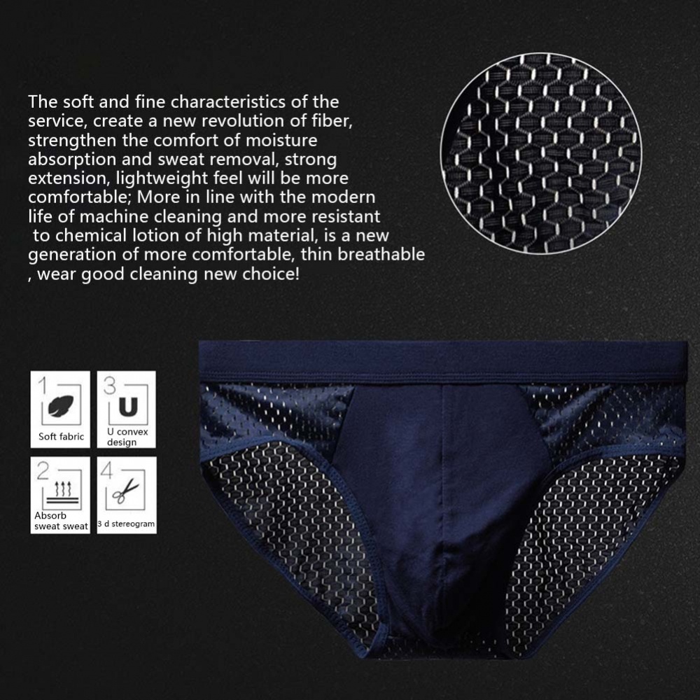 Quần Lót Nam Bằng Lụa Lạnh Mỏng Với Chức Năng Làm Săn Chắc Bụng