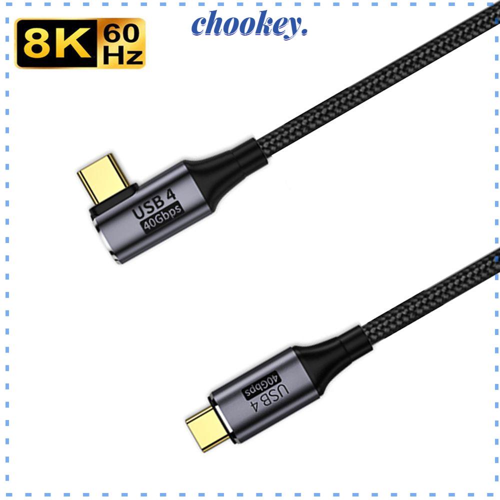 CHOOKEY Cáp SạC Nhanh LoạI C Sang Usb 8K @ 60Hz 40Gbps Cho Laptop