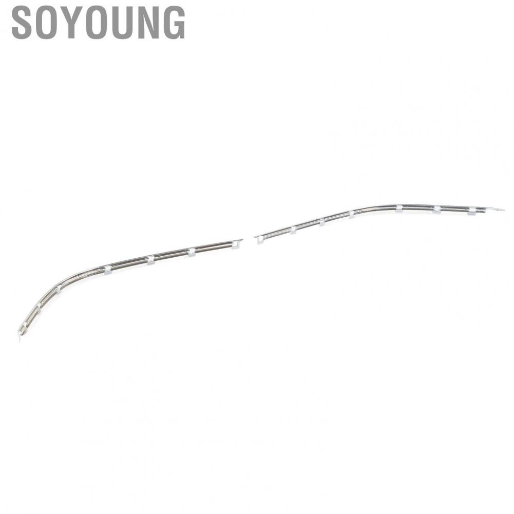 Soyoung Front Bumper Moulding Chrome Trim  Stylish Durable  Impact 51118226562 for 5 Series E39