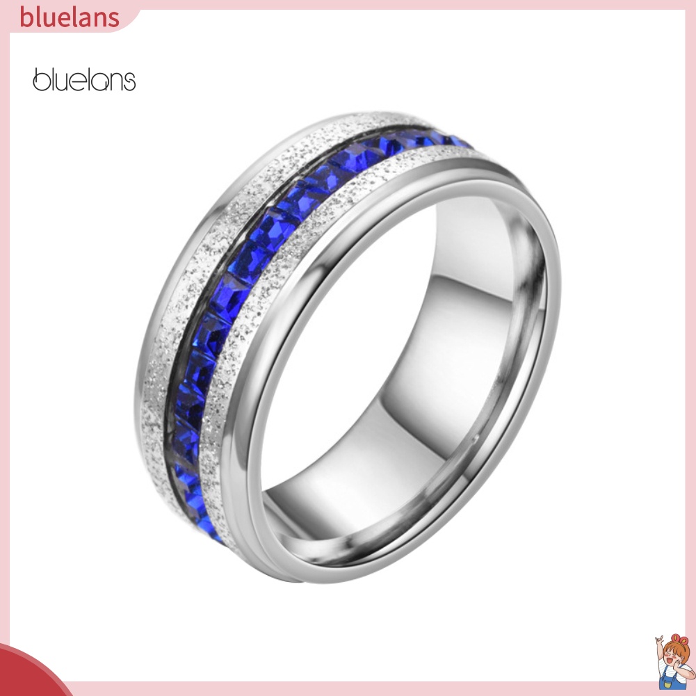 Nhẫn Đính Đá Zircon Hình Vuông Lấp Lánh Thời Trang Cho Nữ