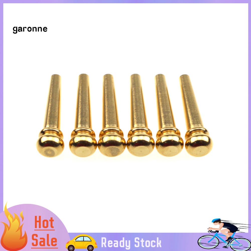 Set 6 Chốt Dây Đàn Guitar Bằng Đồng Thau Thau Thay Thế Tiện Dụng