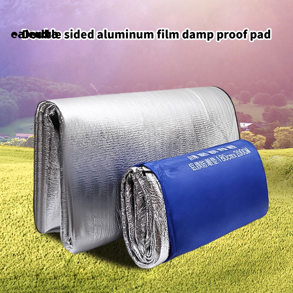 Thảm Nhôm Hai Mặt Cách Nhiệt Chống Thấm Nước Chống Bám Bẩn Tiện Dụng Mang Theo Du Lịch Dã Ngoại