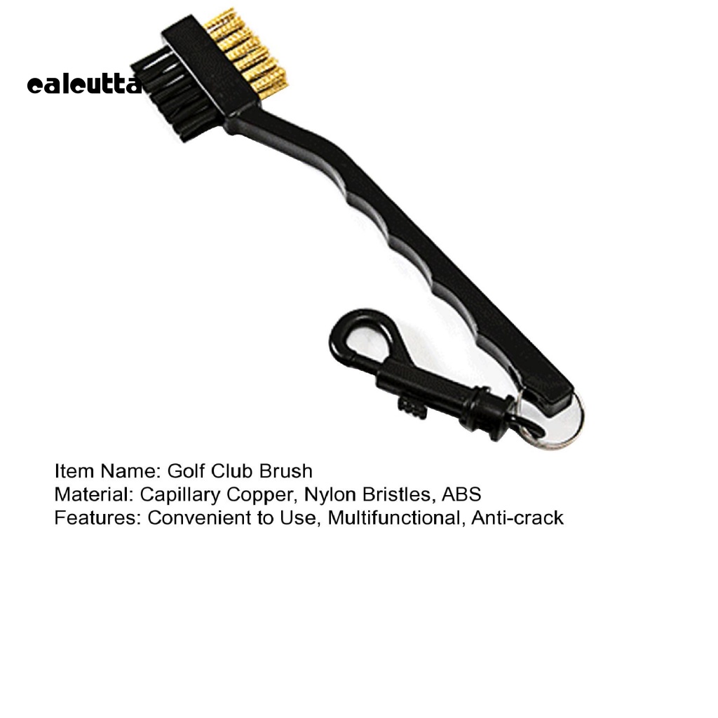 Bàn Chải Vệ Sinh Gậy Đánh Golf Hai Mặt Bằng Sợi Nylon Chống Trượt Thoải Mái Đa Năng
