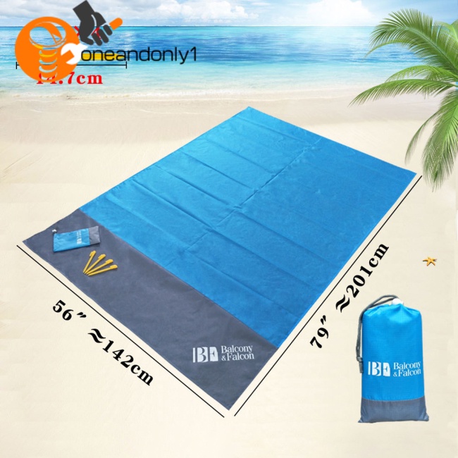 Thảm Dã Ngoại Chống Thấm Nước Gọn Nhẹ 140X200Cm Có Thể Gấp Gọn Tiện Dụng