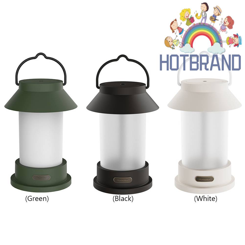 Máy Phun Sương Làm Ẩm Không Khí 400ml Tích Hợp Đèn Phong Cách Retro