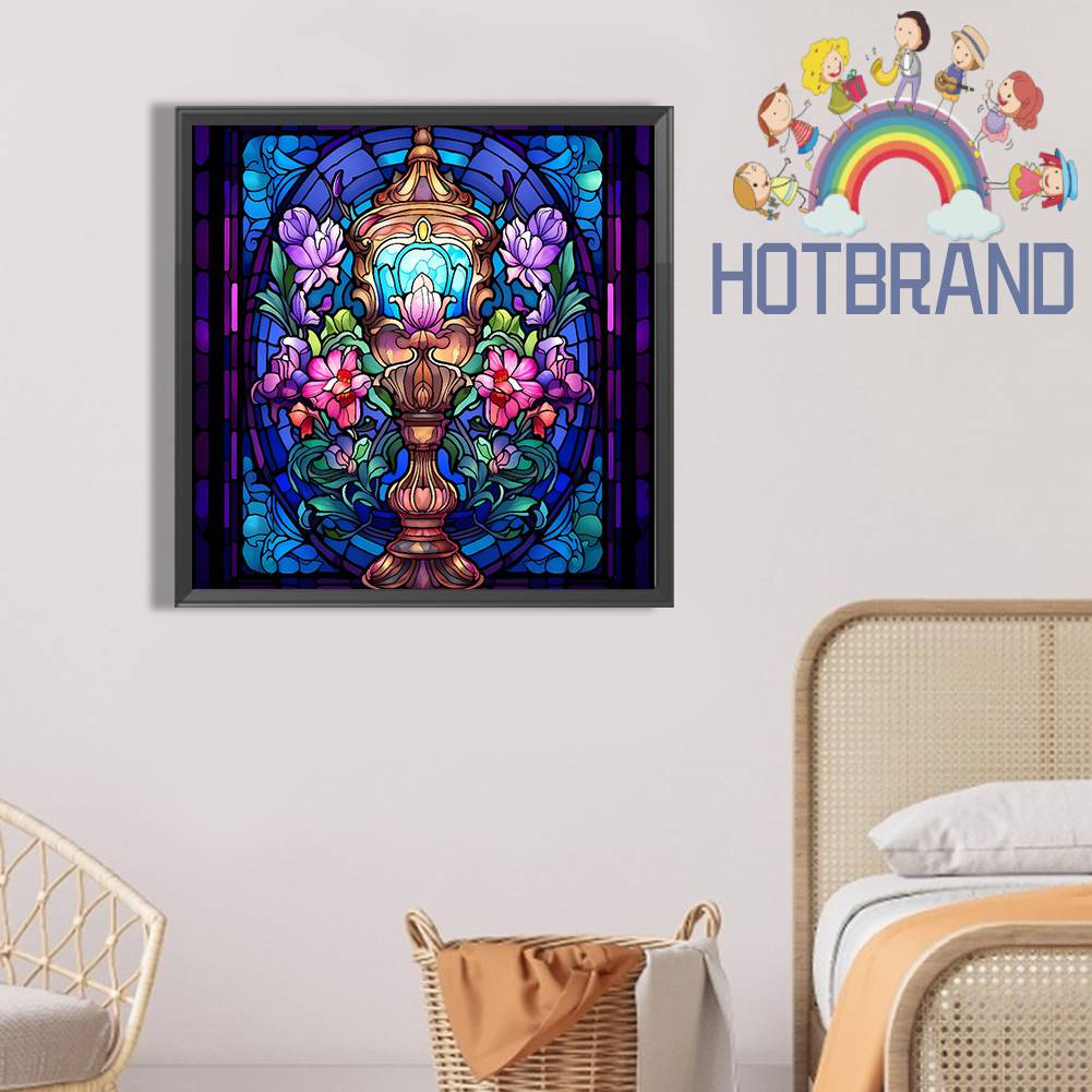 Tranh Đính Đá Kim Cương Toàn Bộ 5D DIY Hình Vẽ Hoa Nến