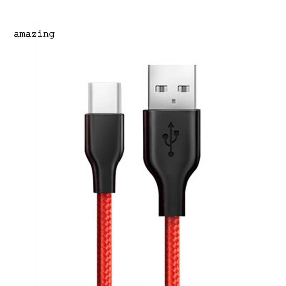 Dây Cáp Sạc Nhanh Micro USB / Type C Bằng Nylon Bện Dài 1m Dành Cho Điện Thoại Di Động