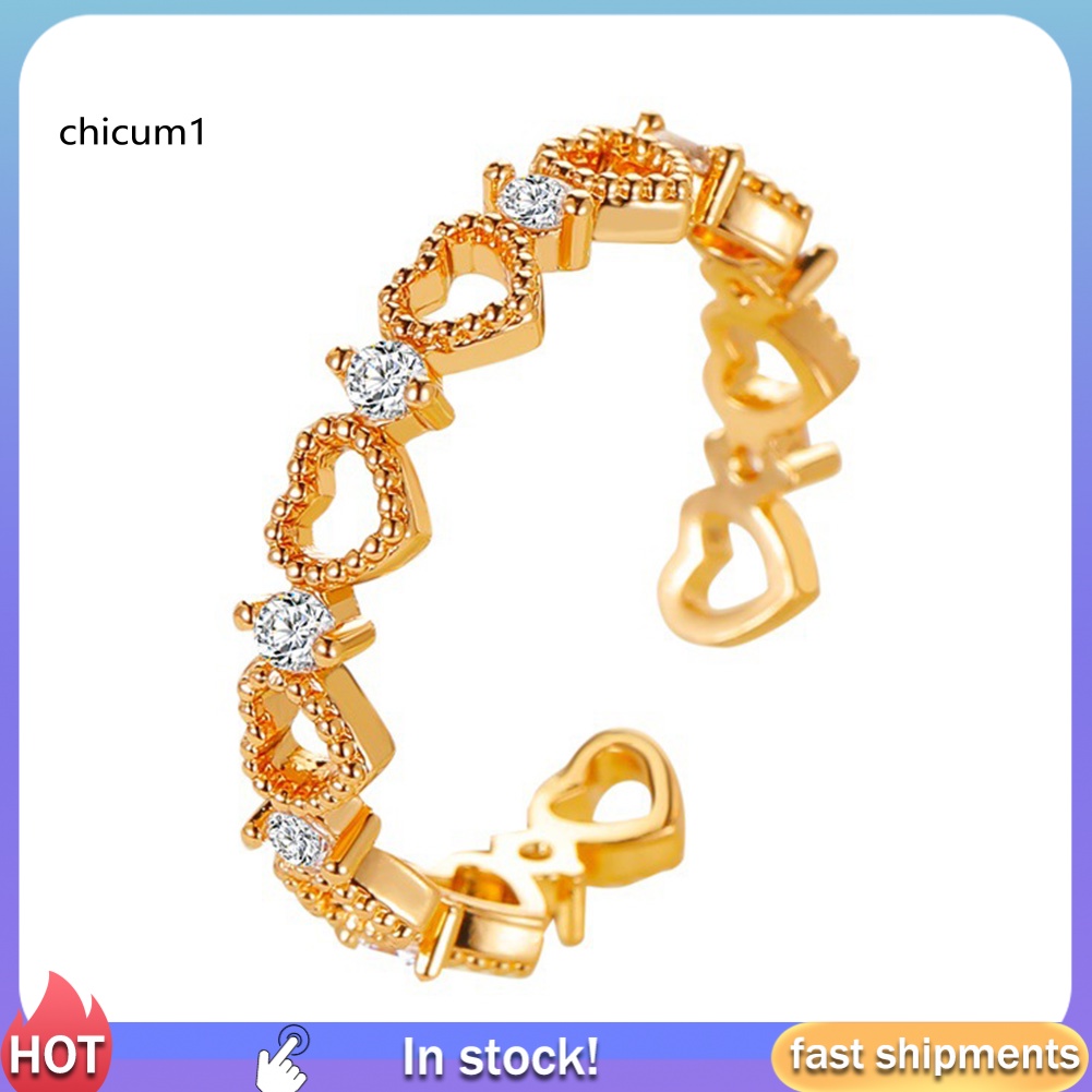 Nhẫn Hở Kiểu Dáng Trái Tim Thời Trang Dành Cho Nữ