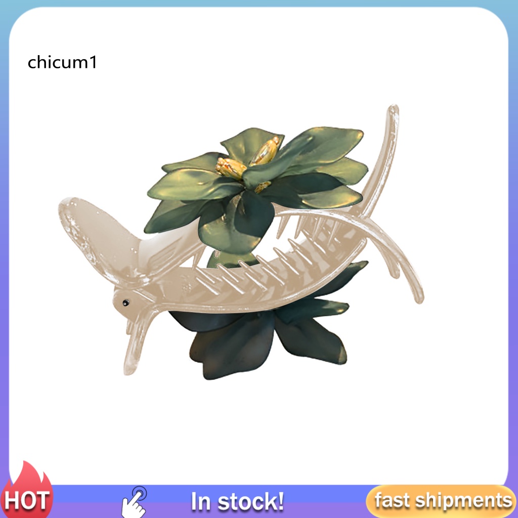 Kẹp Tóc Càng Cua Bằng Acrylic Màu Sắc Tươi Sáng Chống Rơi Phong Cách Hàn Quốc Cho Nữ